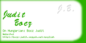 judit bocz business card